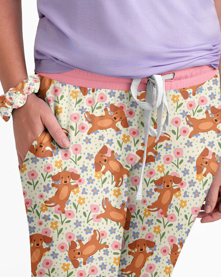 Plantilla de conjunto de pijama de mujer de bambú