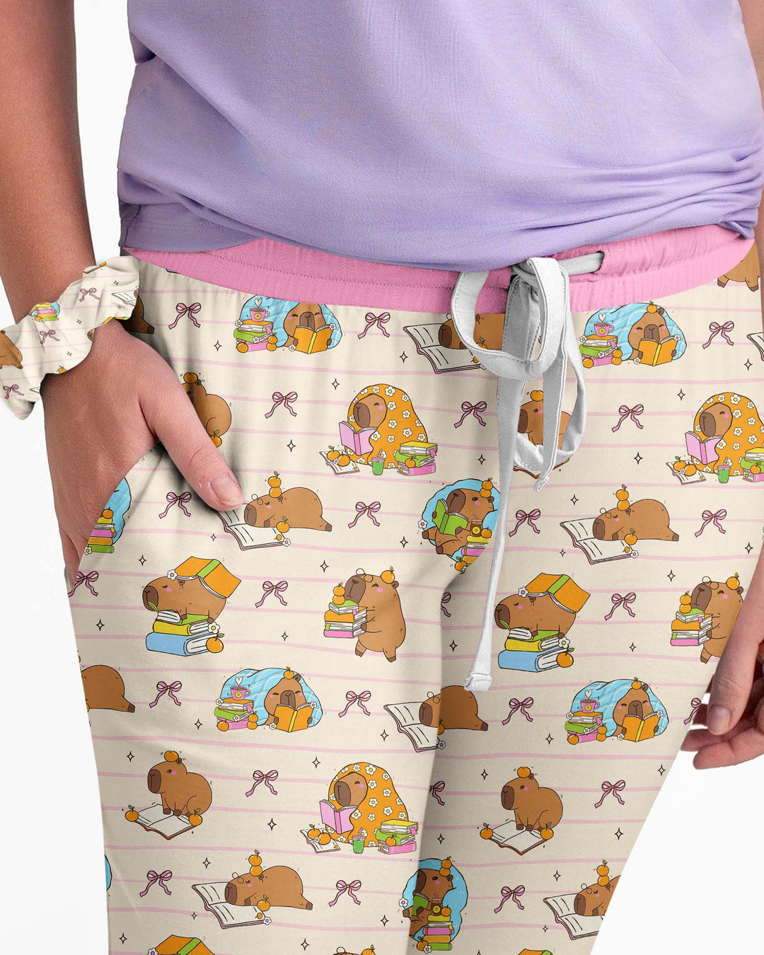 Sweet Study Capy Bamboo Women Pajama Set