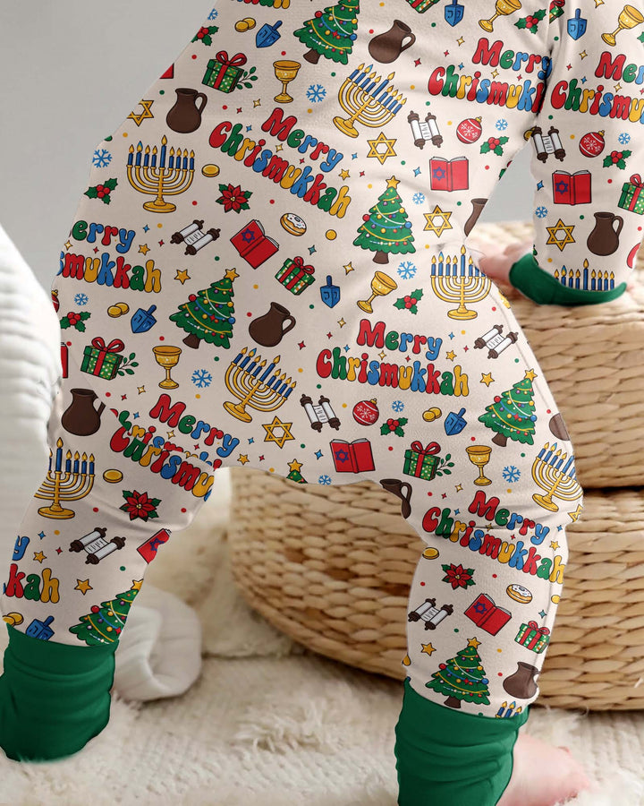 Merry Chrismukkah Bamboo Convertible Zippy