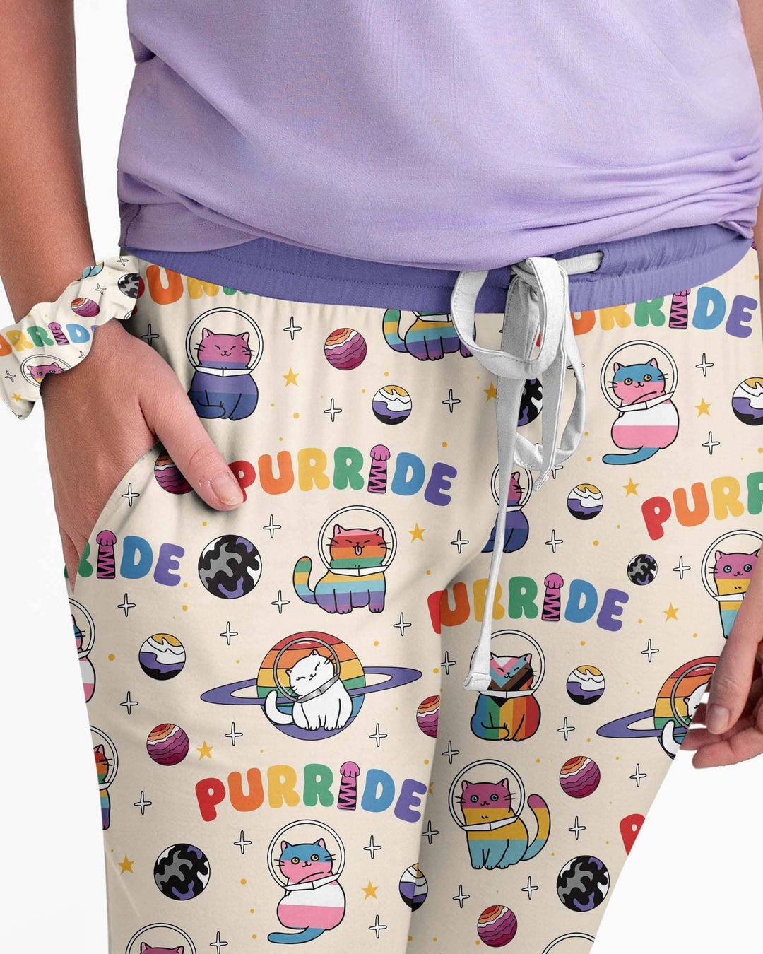 Plantilla de conjunto de pijama de mujer de bambú