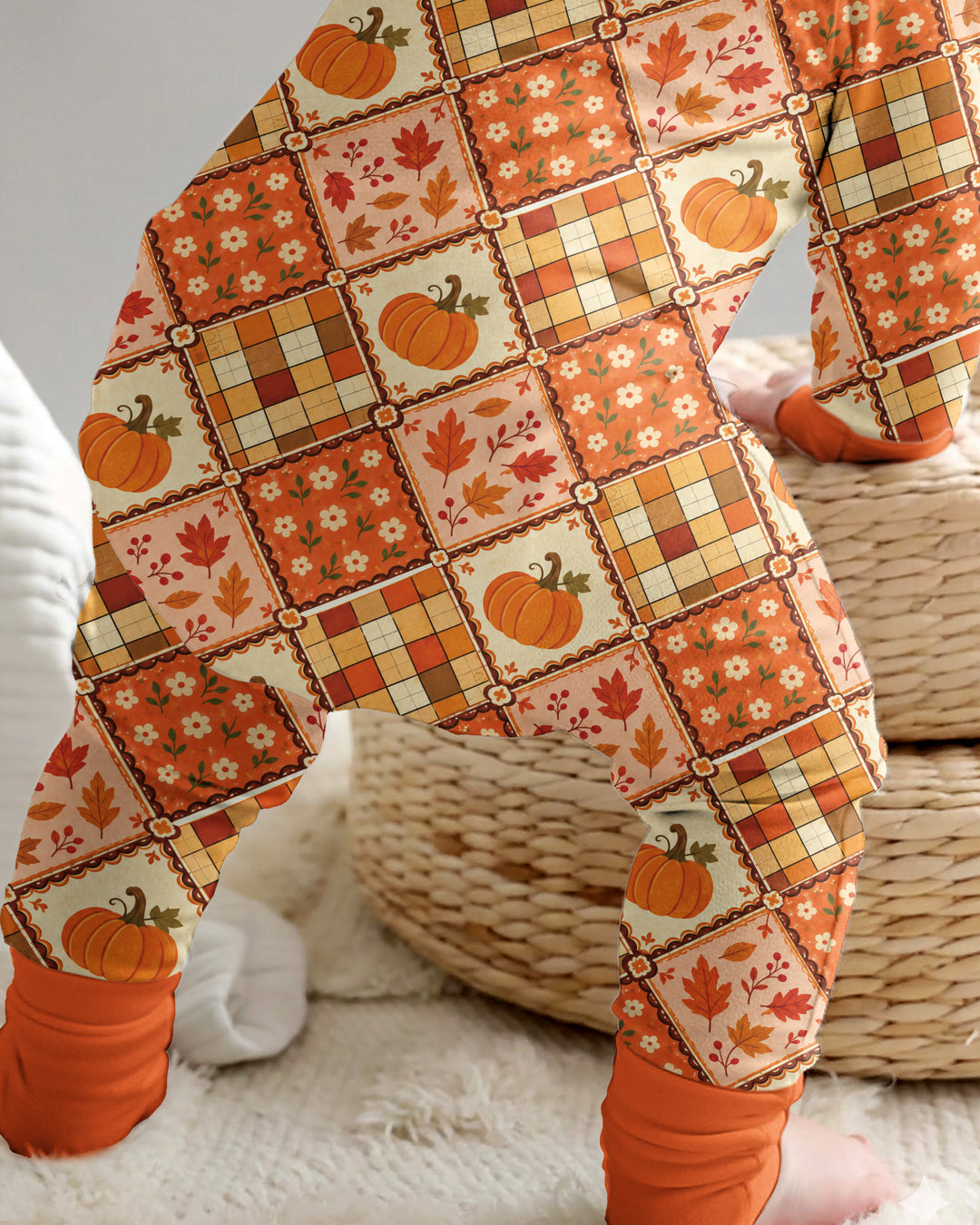 Fall Vintage Patchwork Bamboo Convertible Zippy