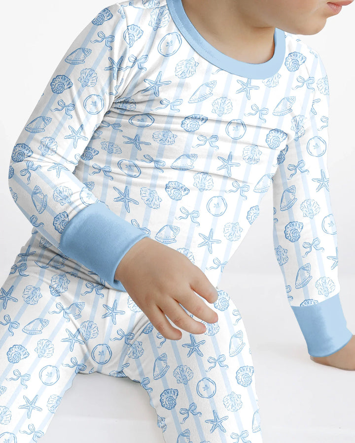 Conjunto de pijama de dos piezas de bambú con mangas largas, plantilla PERSONALIZADA