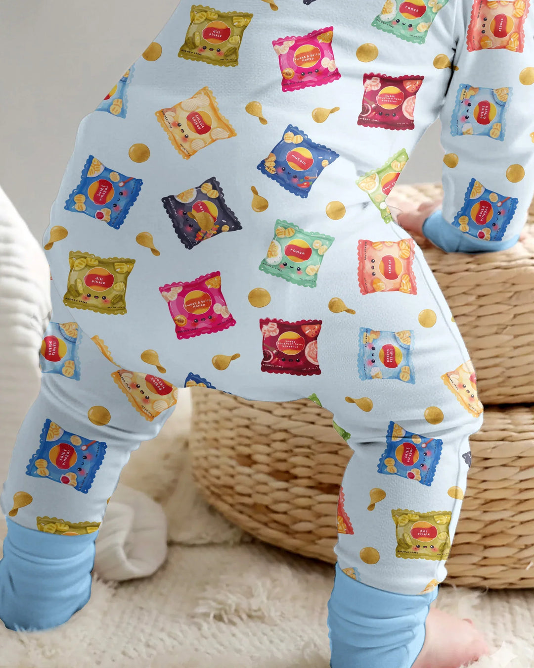 Gerippte Babykleidung mit individuellem Foto - Weich &amp; Skizzenhaft
