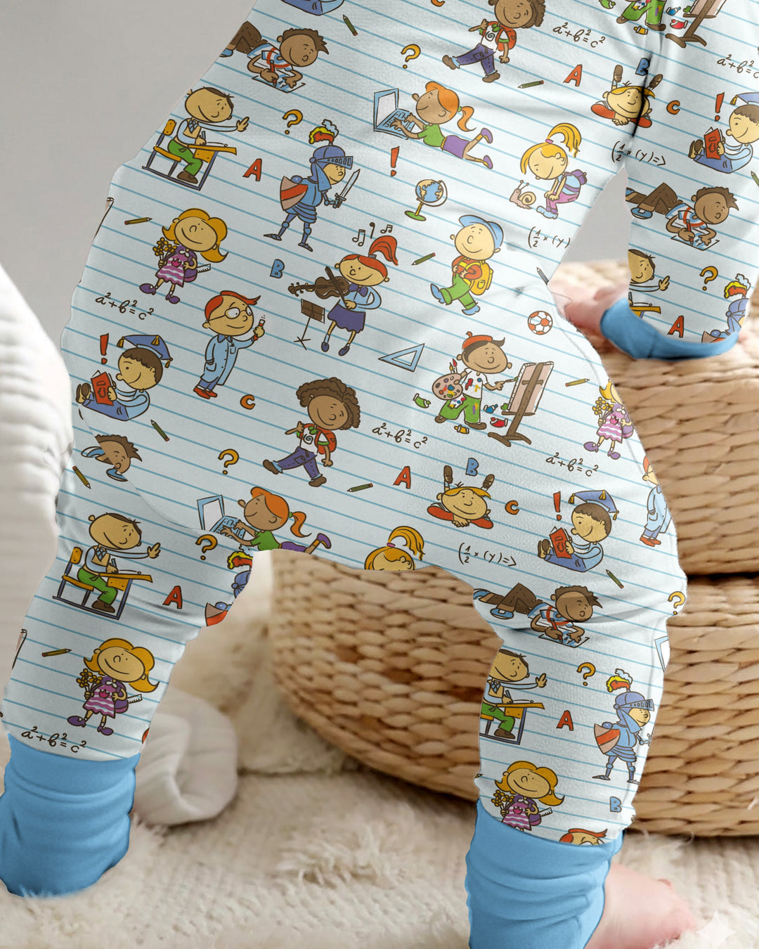 Gerippte Babykleidung mit individuellem Foto - Weich &amp; Skizzenhaft