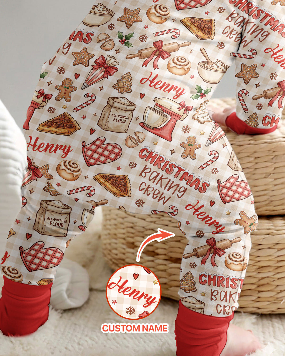 Christmas Baking Crew Bamboo Convertible Zippy