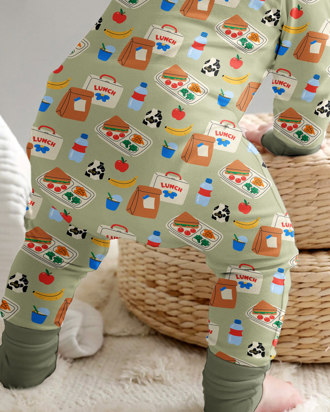 Gerippte Babykleidung mit individuellem Foto - Weich &amp; Skizzenhaft