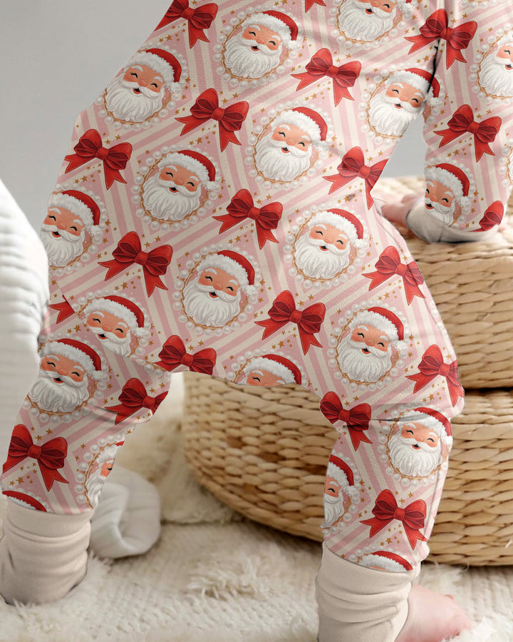 Preppy Coquette Santa Mommy And Me Matching Bamboo Convertible Zippy