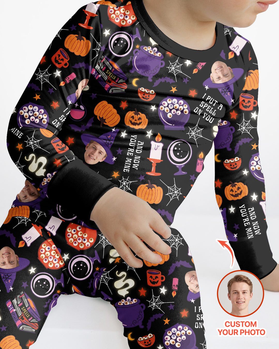 Halloween Little Witch Bamboo Two Piece Long Sleeve Pajama Set
