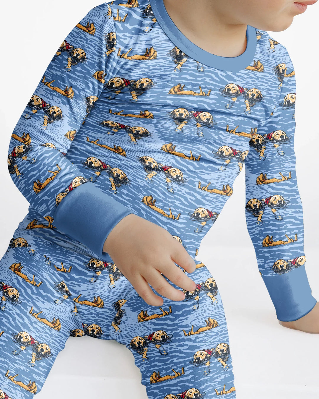 It's Lake Time Bamboo Two Piece Long Sleeve Pajama Set