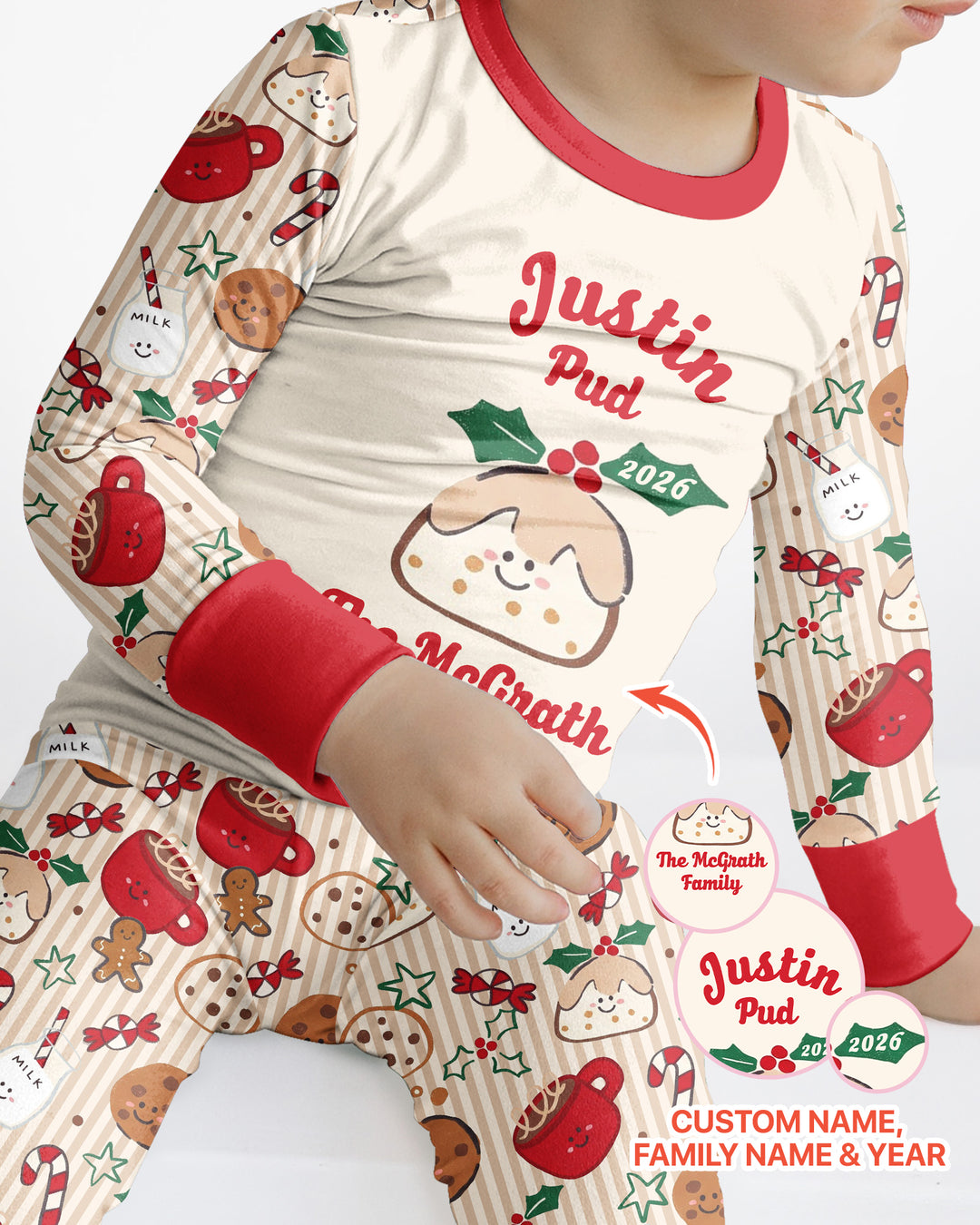 My Little Pudding Bamboo Two Piece Long Sleeve Pajama Set