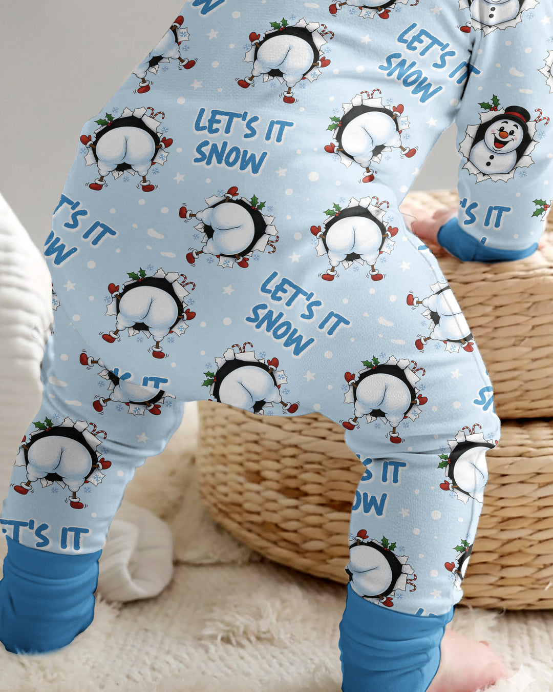 Funny Snowman Bamboo Convertible Zippy