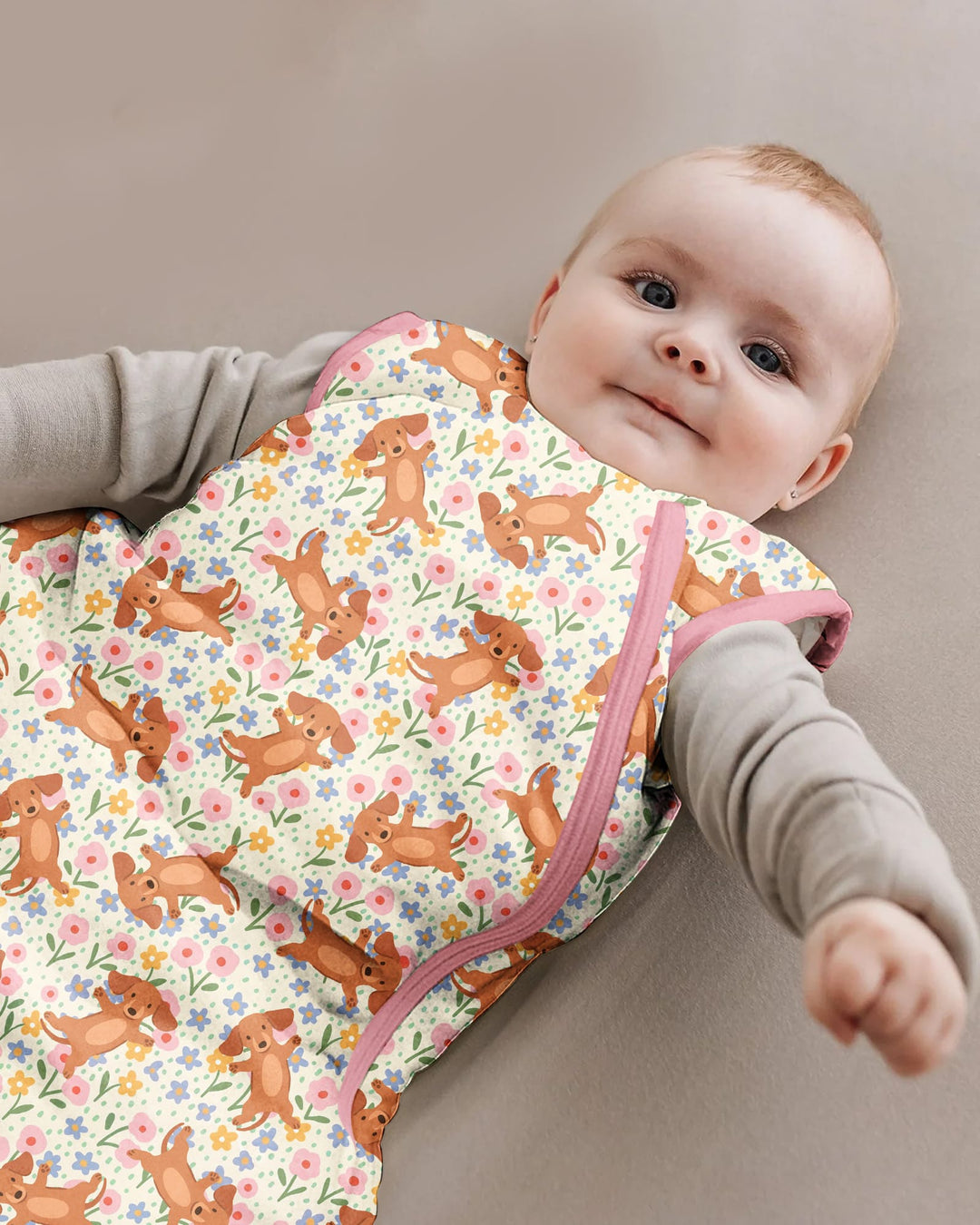 Dachshund Blooms Family Matching Bamboo Sleep Bag