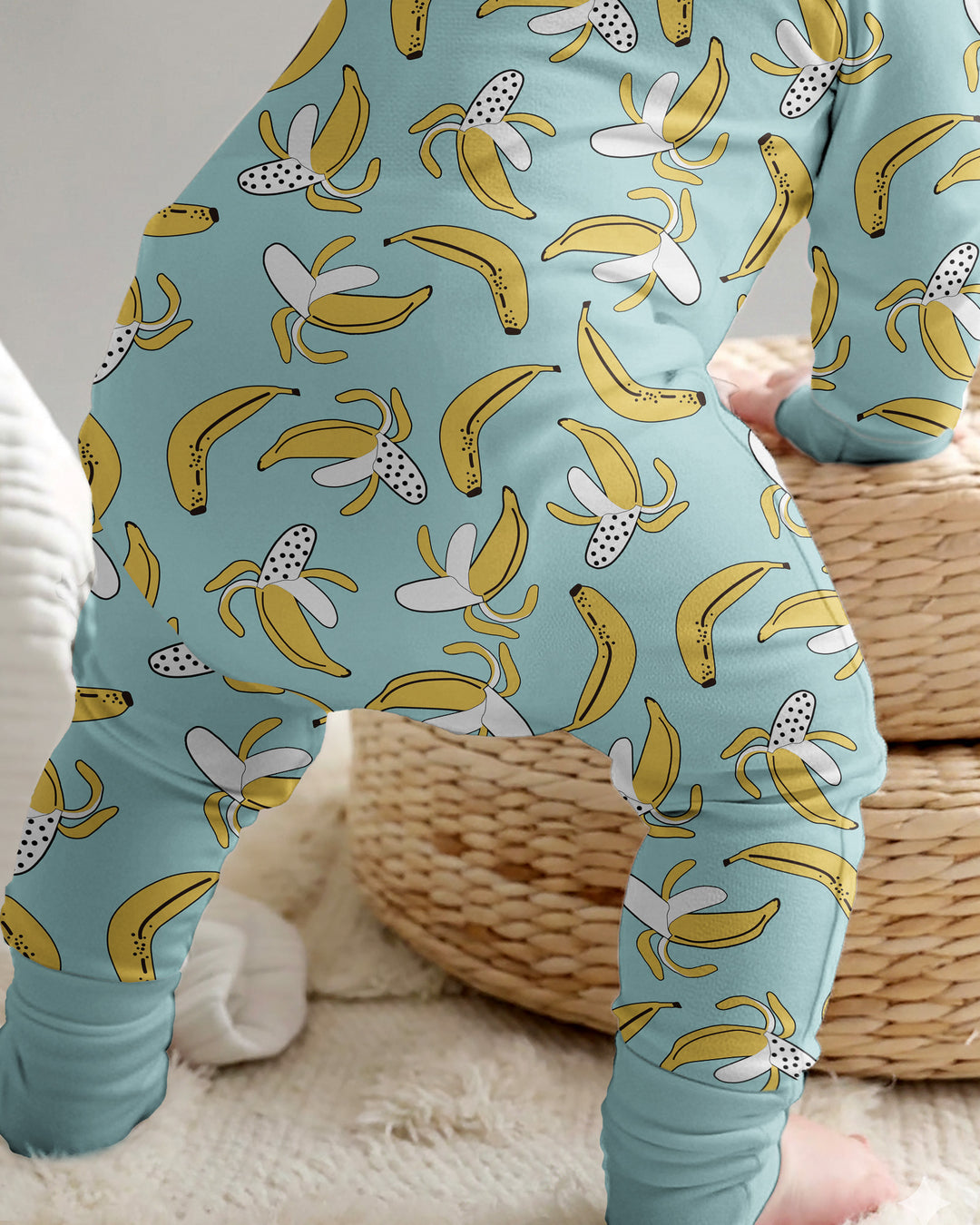 Bananas Bamboo Convertible Zippered Romper