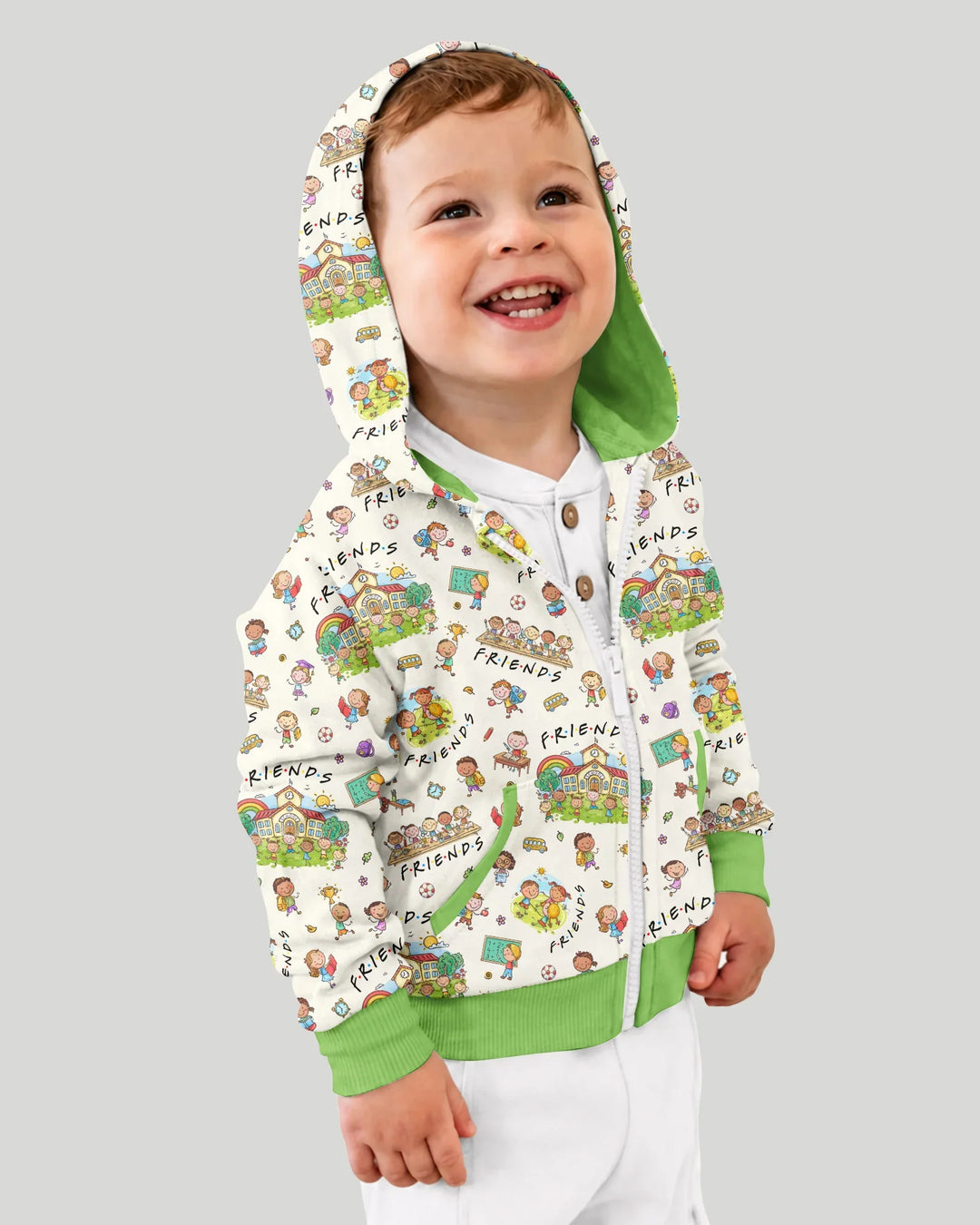 School Friends Forever Bamboo Zip Hoodie