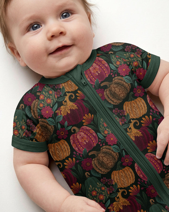 Velvet Pumpkins Bamboo Shorty Zippy