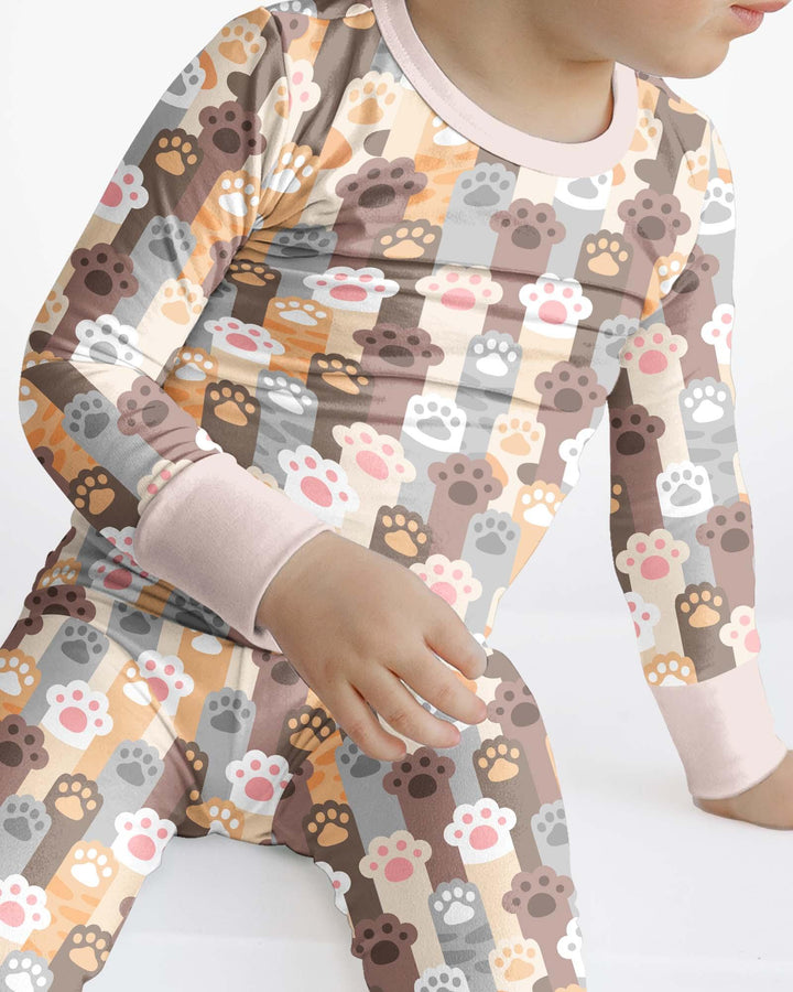 Grabby Paws Bamboo Two Piece Long Sleeve Pajama Set