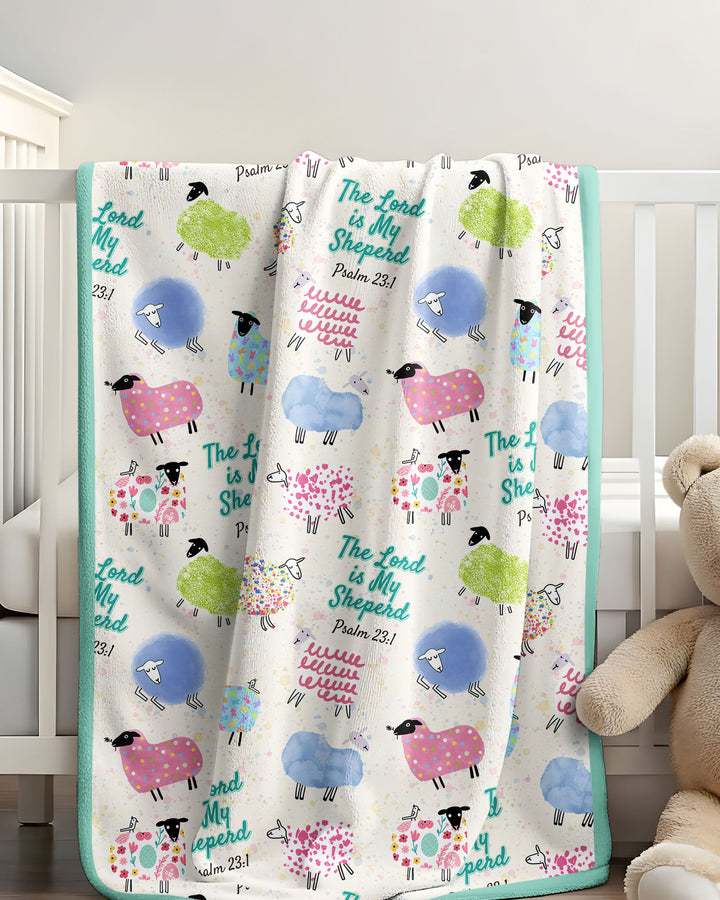 The Lord Is My Shepherd Psalm 23 Bamboo Blanket