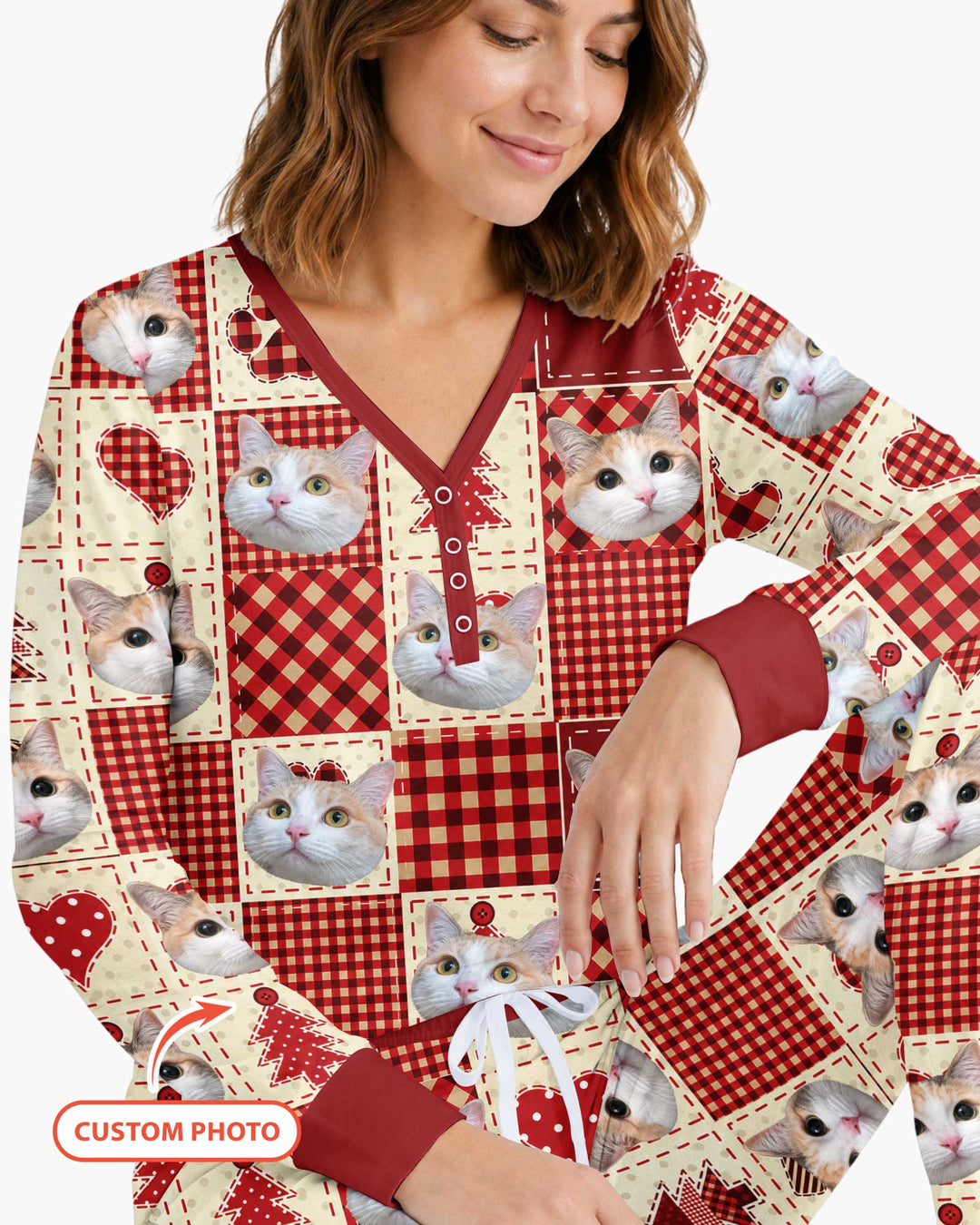 Christmas Ugly Pet Bamboo Women Pajama Set