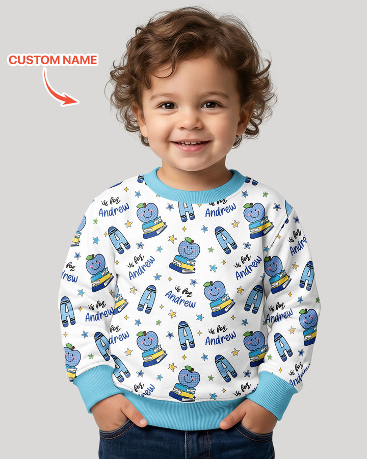 Sudadera de cuello redondo de bambú con plantilla personalizada