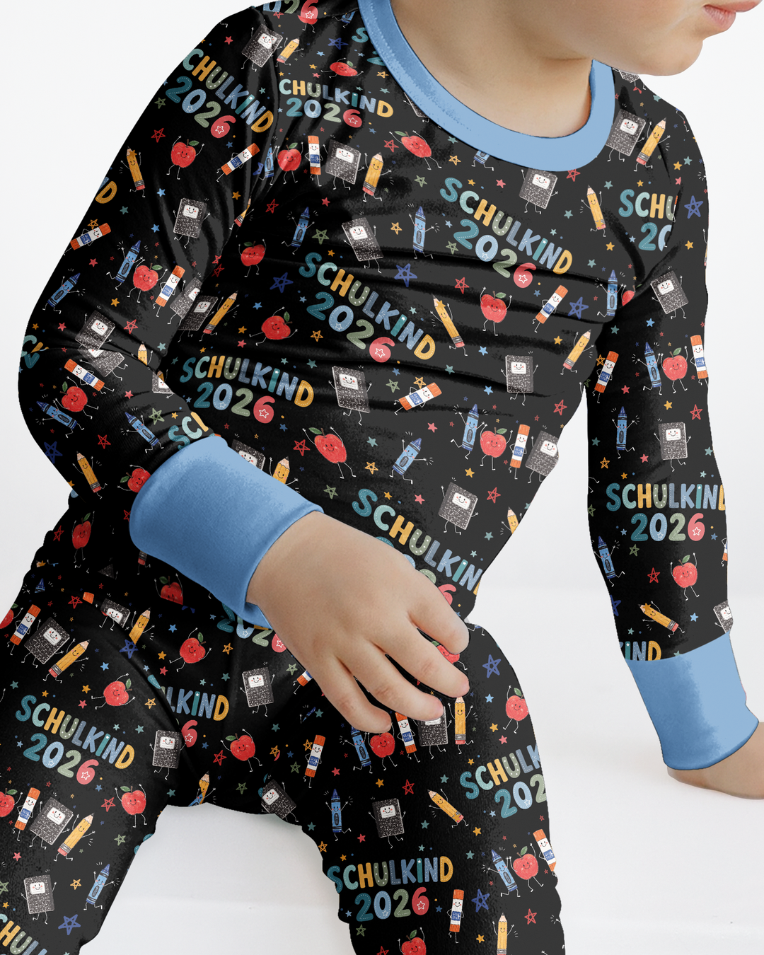 Conjunto de pijama de dos piezas de bambú de manga larga