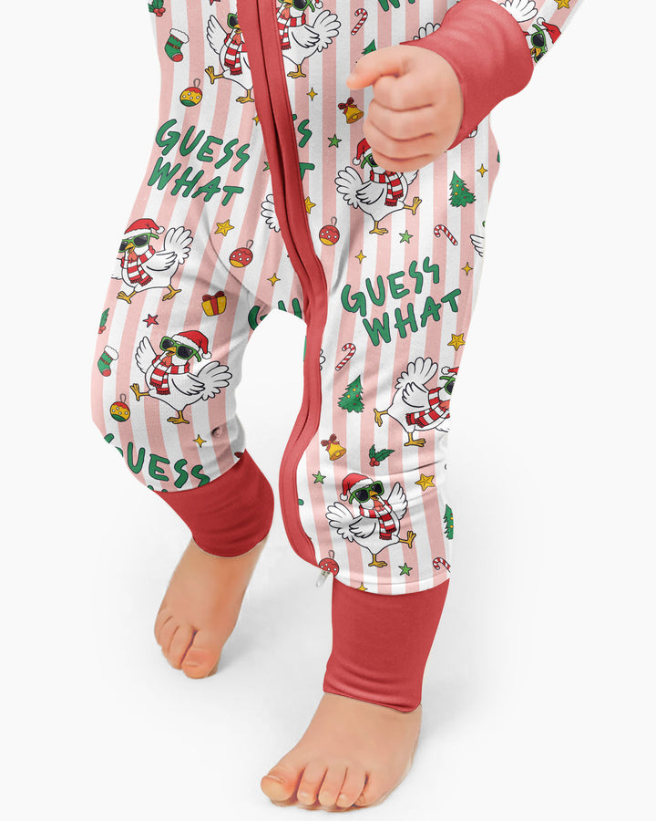 Guess What Chicken Butt Christmas Bamboo Convertible Zippy