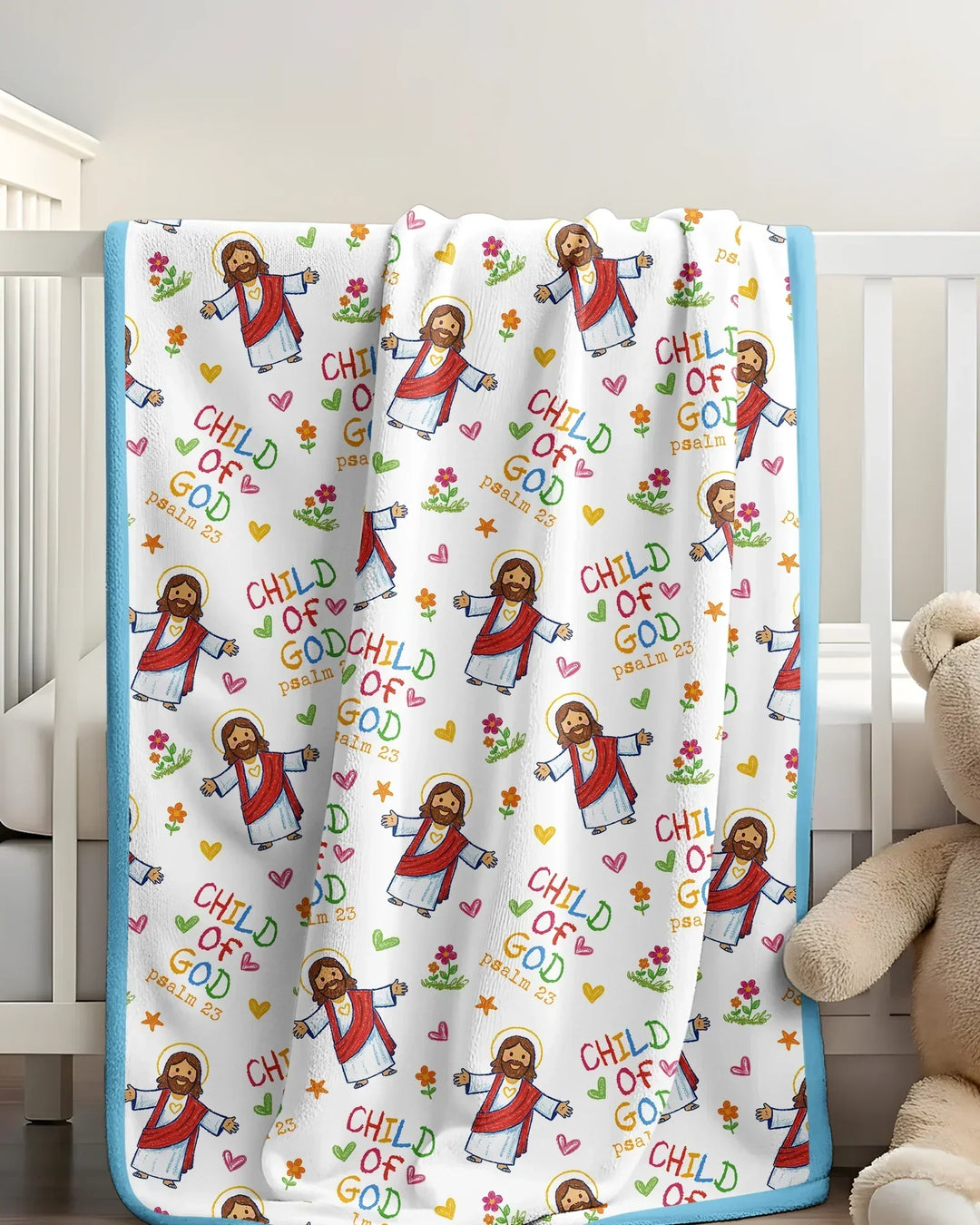 Jesus Loves Me Bamboo Blanket
