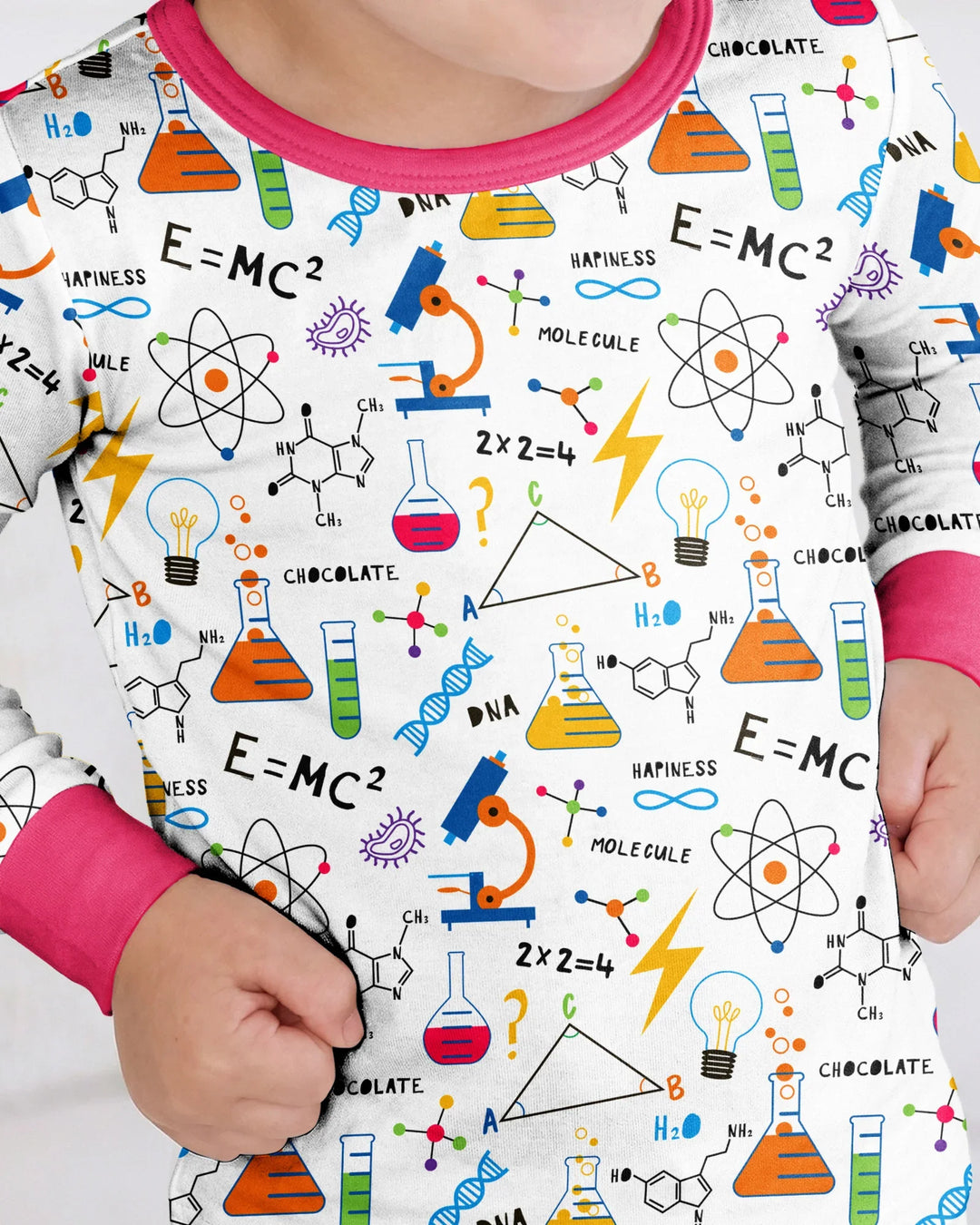 Science Explorer Family Matching Bamboo Two Piece Long Sleeve Pajama Set
