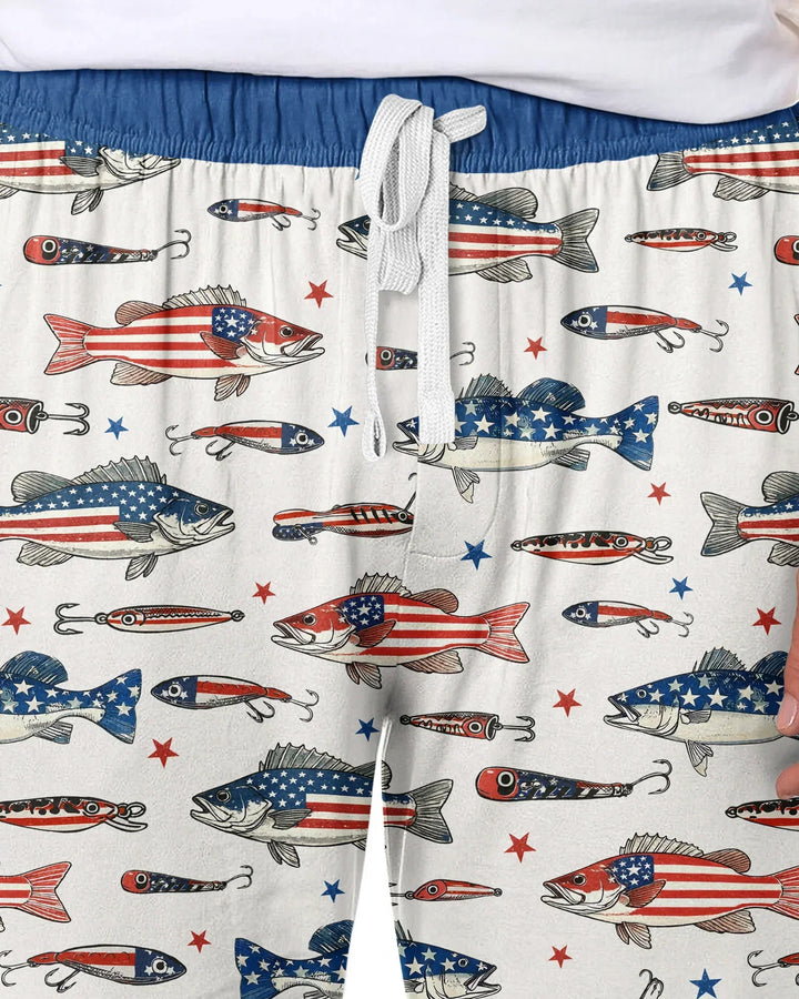 Hooked On Freedom Bamboo Men's Pajama Set