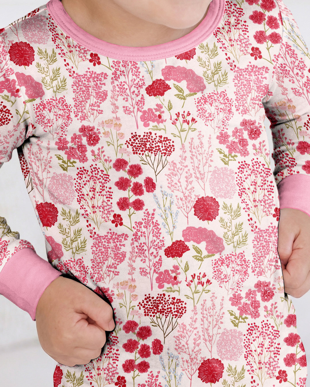 Blushing Wildflowers Bamboo Two Piece Long Sleeve Pajama Set