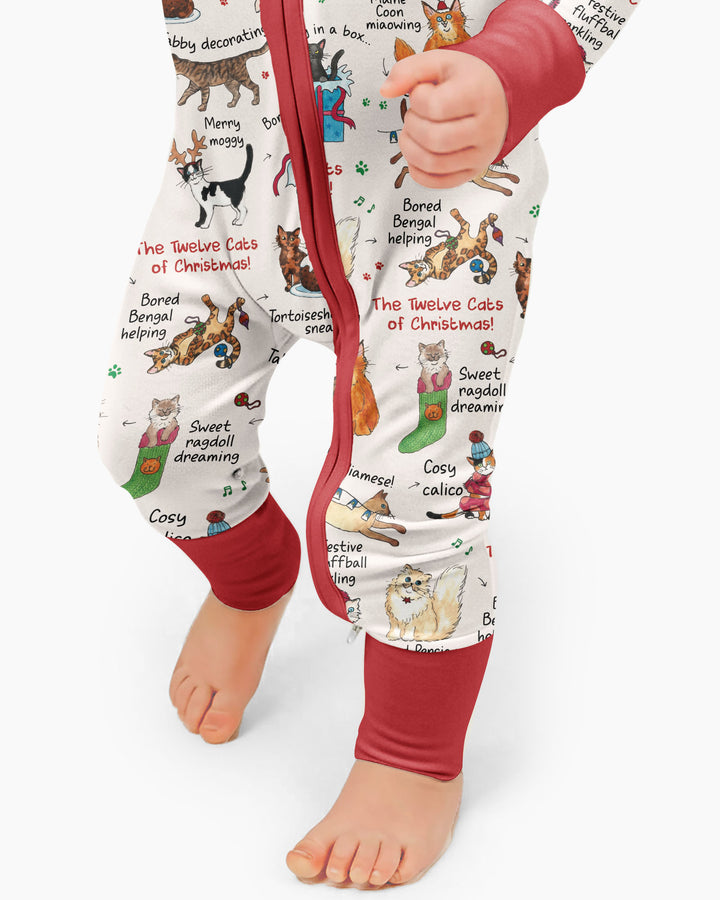 The 12 Cats of Christmas Bamboo Convertible Zippy