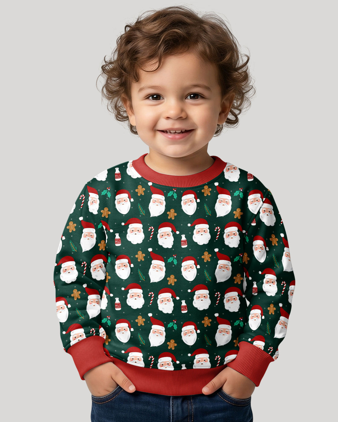 Christmas Sweet Santa Bamboo Crewneck Sweatshirt