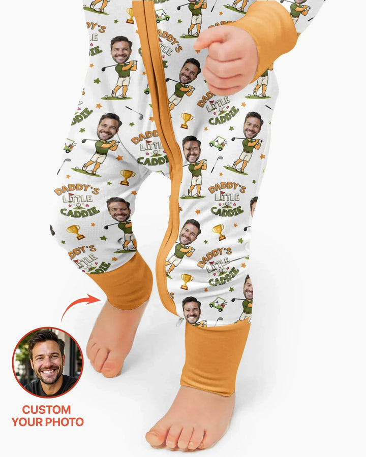 Custom Photo Daddy's Little Caddie Daddy & Me Matching Bamboo Convertible Zippy