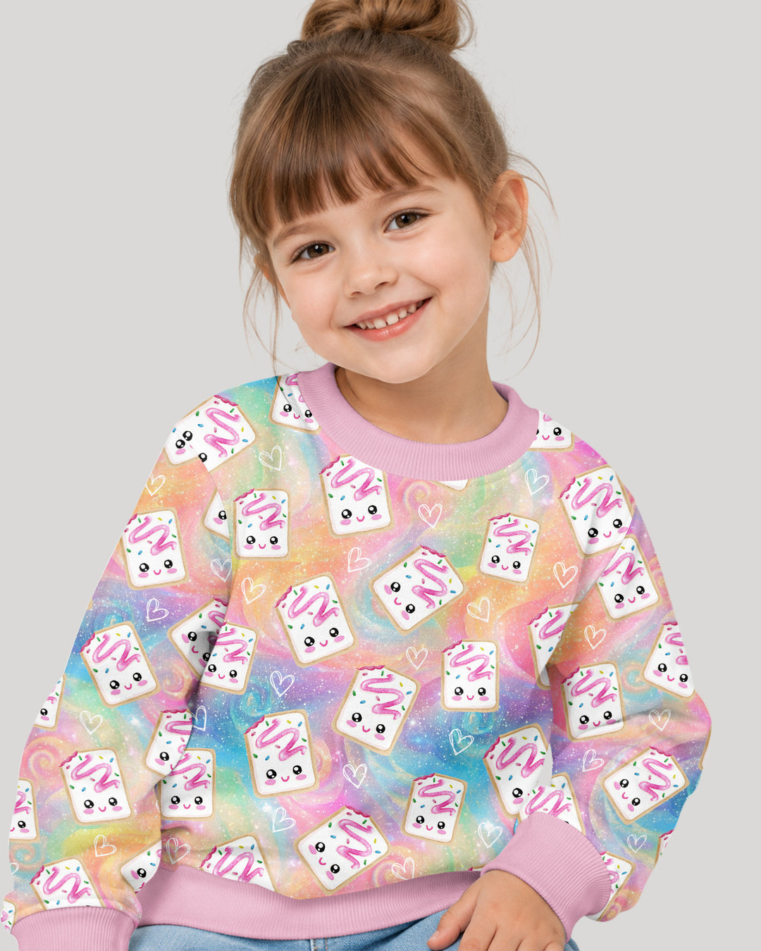 Kawaii Sprinkle Pastry Bamboo Crewneck Sweatshirt