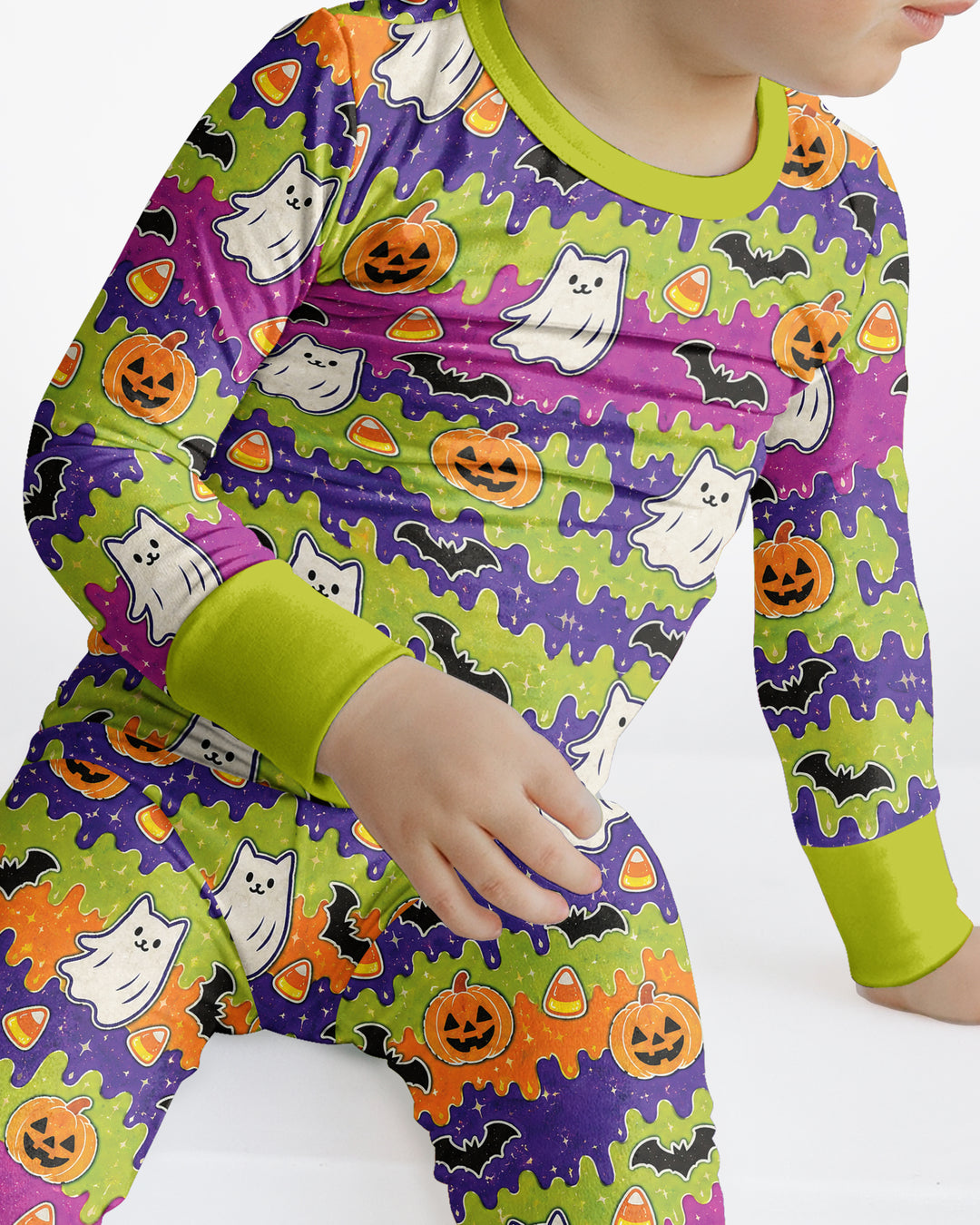 Spooky Slime Cuties Bamboo Two Piece Long Sleeve Pajama Set