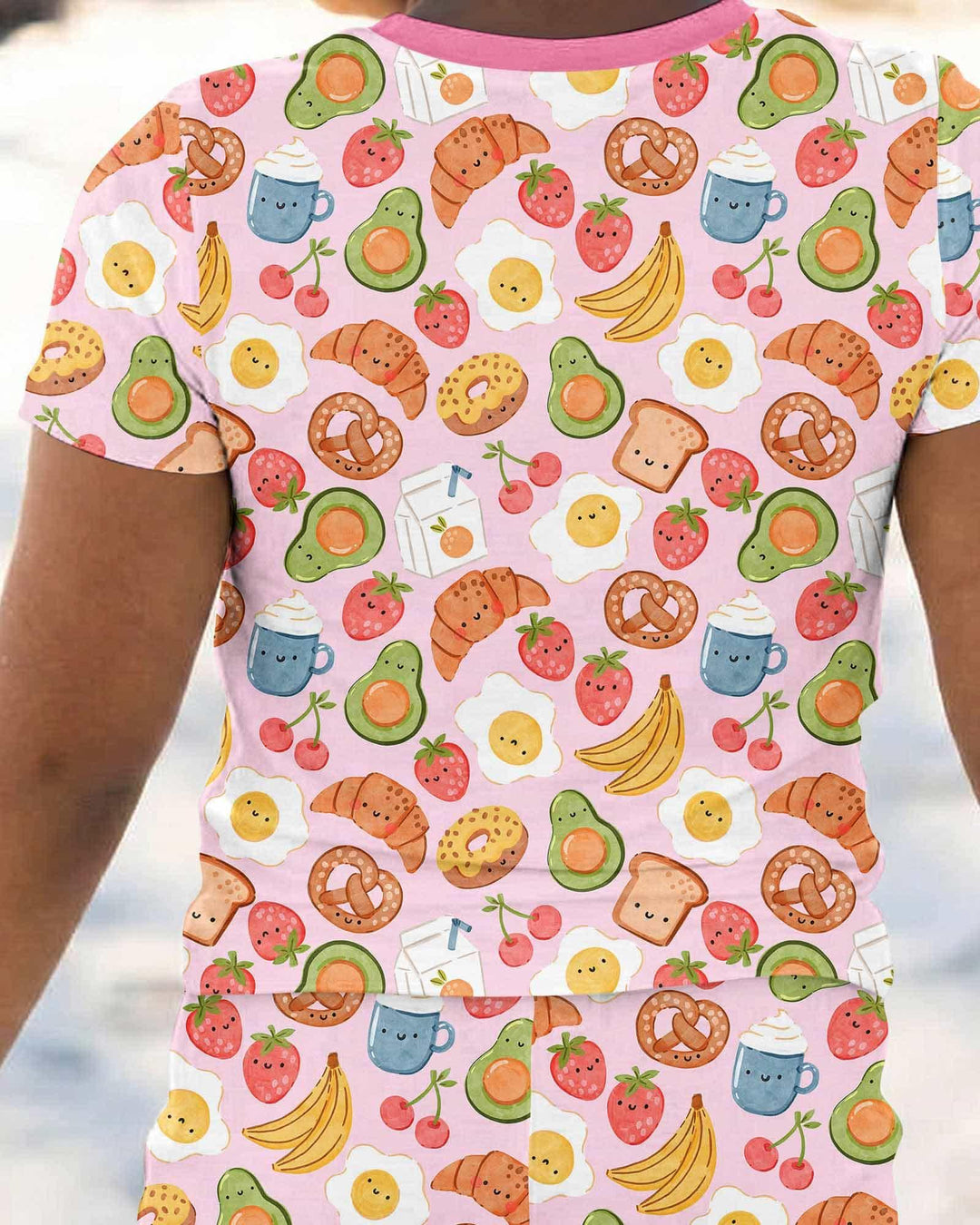 Zweiteiliges, kurzärmliges Pyjama-Set mit Marienkäfern