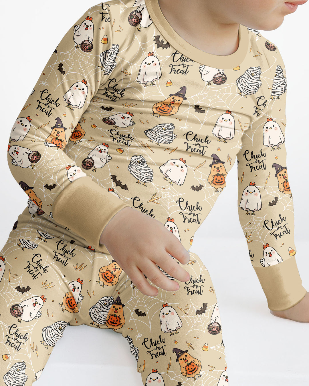 Chick Or Treat Bamboo Two Piece Long Sleeve Pajama Set