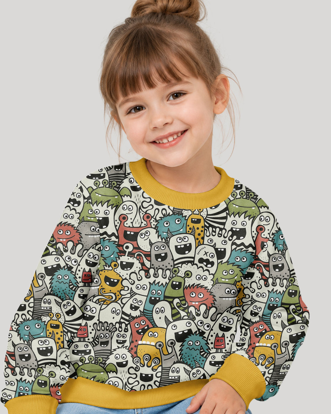 Monsters And Friends Bamboo Crewneck Sweatshirt