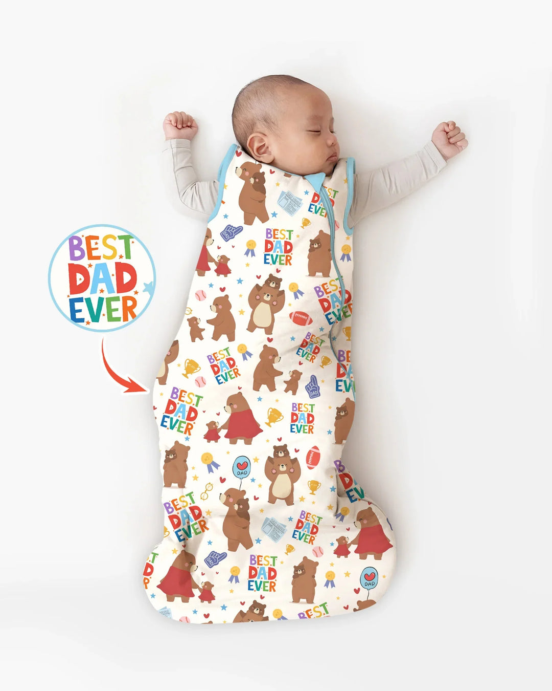 Best Daddy Bear Ever Family Matching Bamboo Sleep Bag