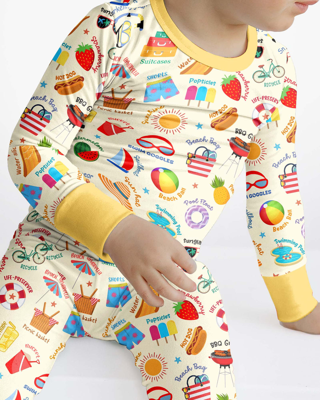 Love Summer Bamboo Two Piece Long Sleeve Pajama Set