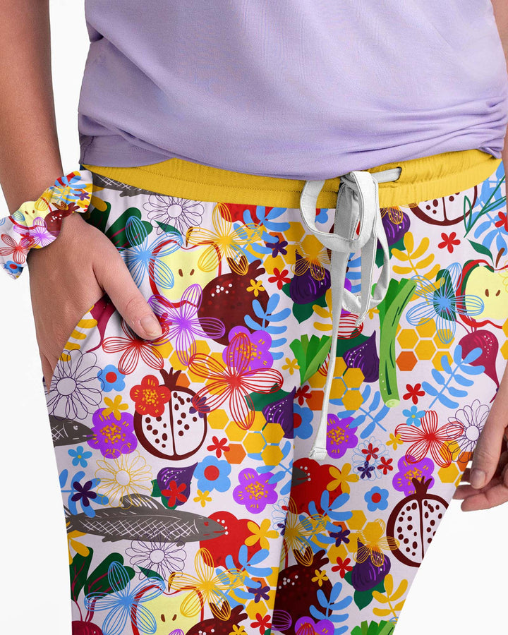 Happy Rosh Hashanah Bamboo Women Pajama Set