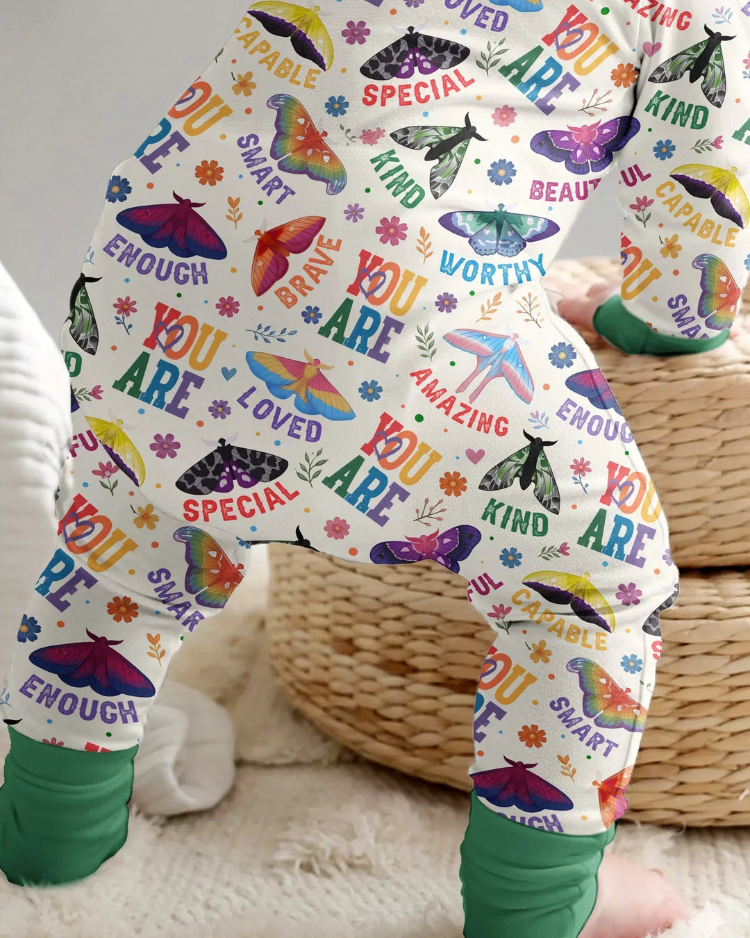 Gerippte Babykleidung mit individuellem Foto - Weich &amp; Skizzenhaft