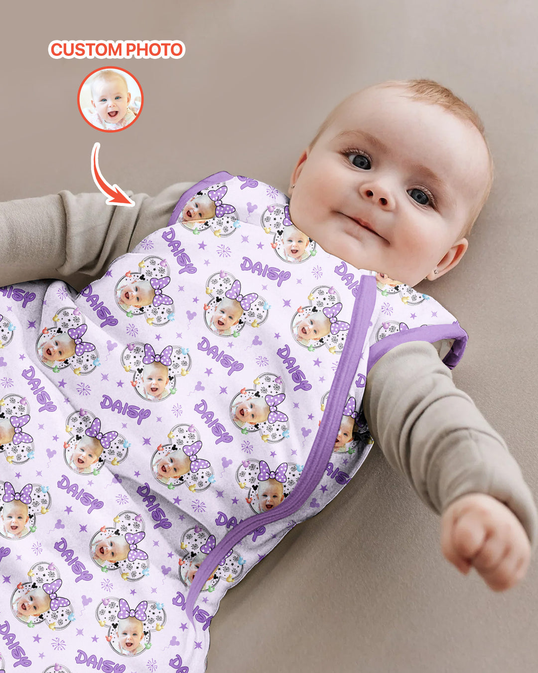Custom Photo Little Princess Bamboo Sleep Bag