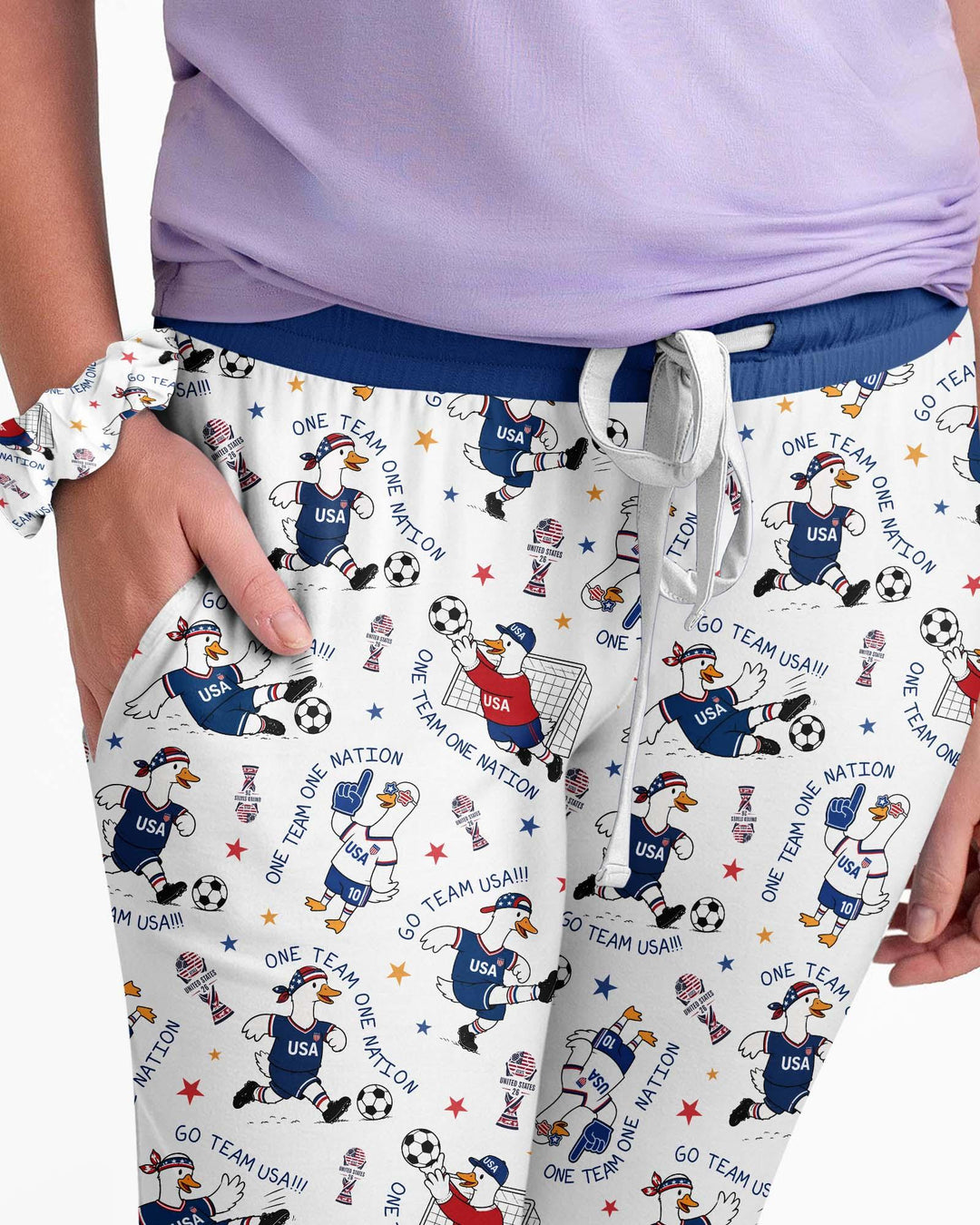 USA Soccer Goose Family Matching Bamboo Women Pajama Set