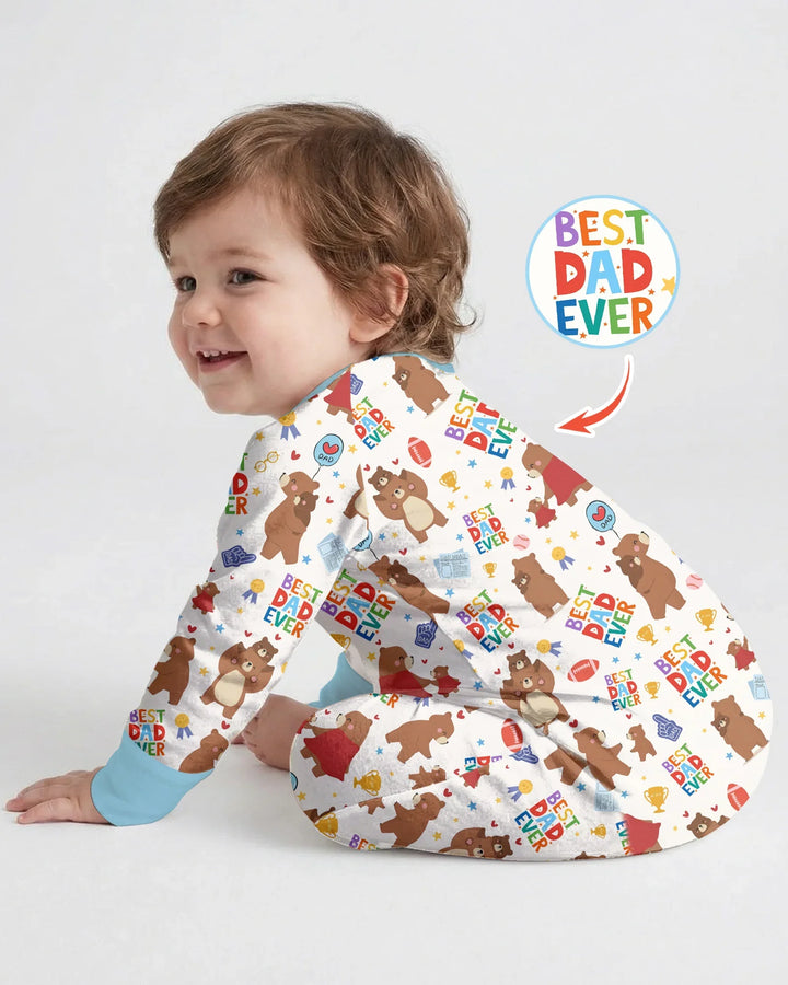 Best Daddy Bear Ever Family Matching Bamboo Convertible Zippy