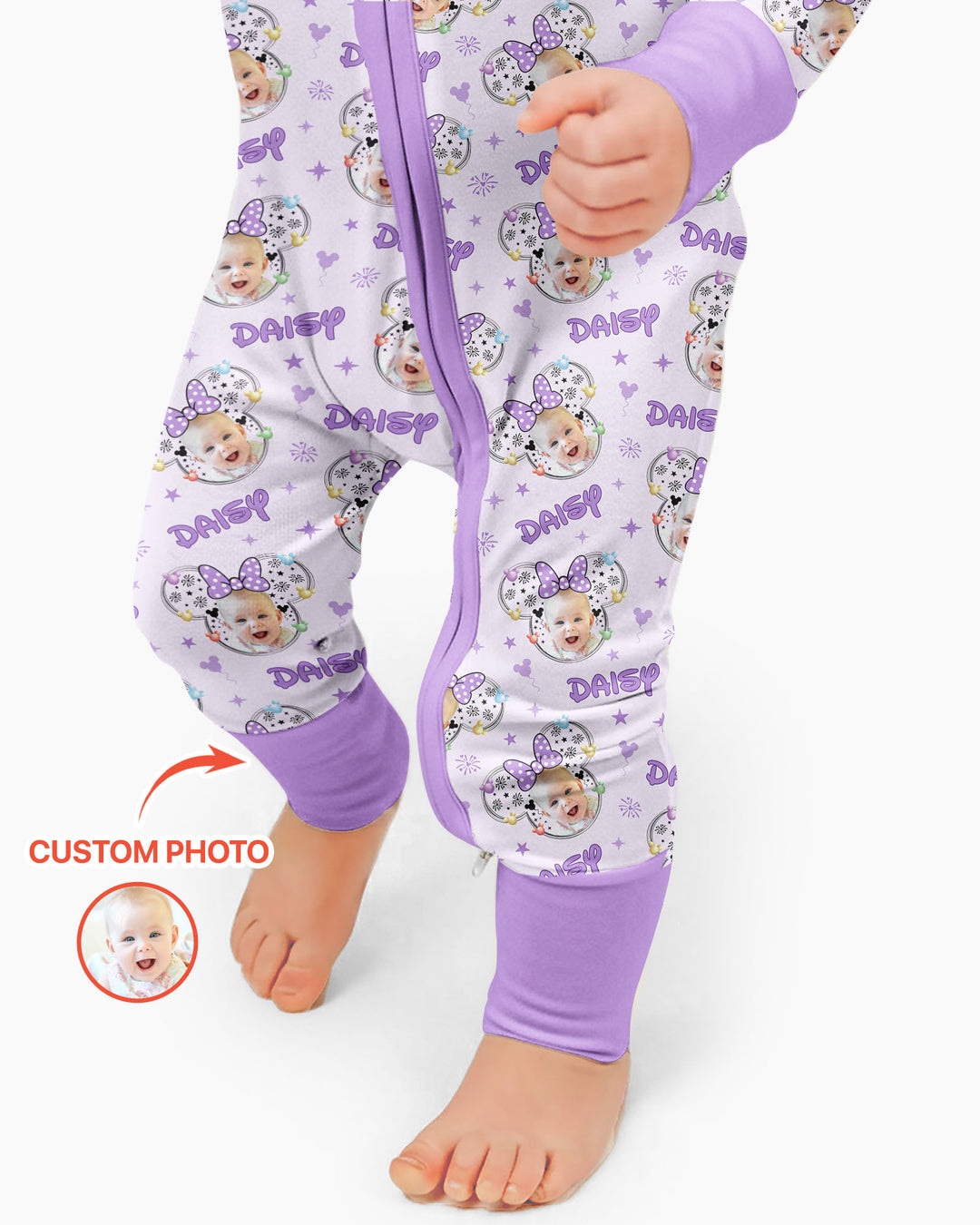 Custom Photo Little Princess Bamboo Convertible Zippy
