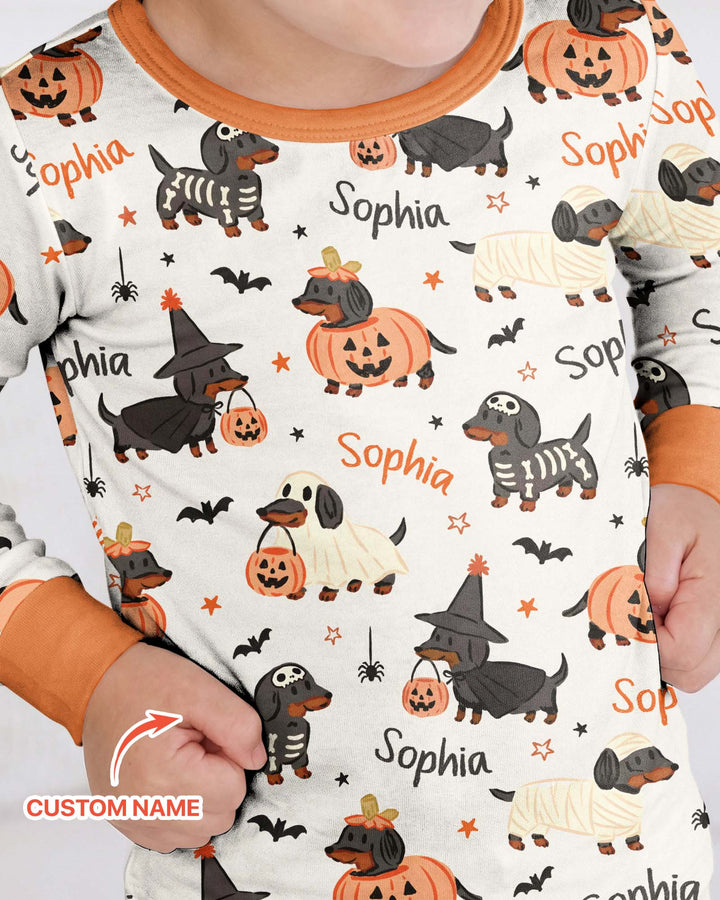 Conjunto de pijama de dos piezas de bambú con mangas largas, plantilla PERSONALIZADA