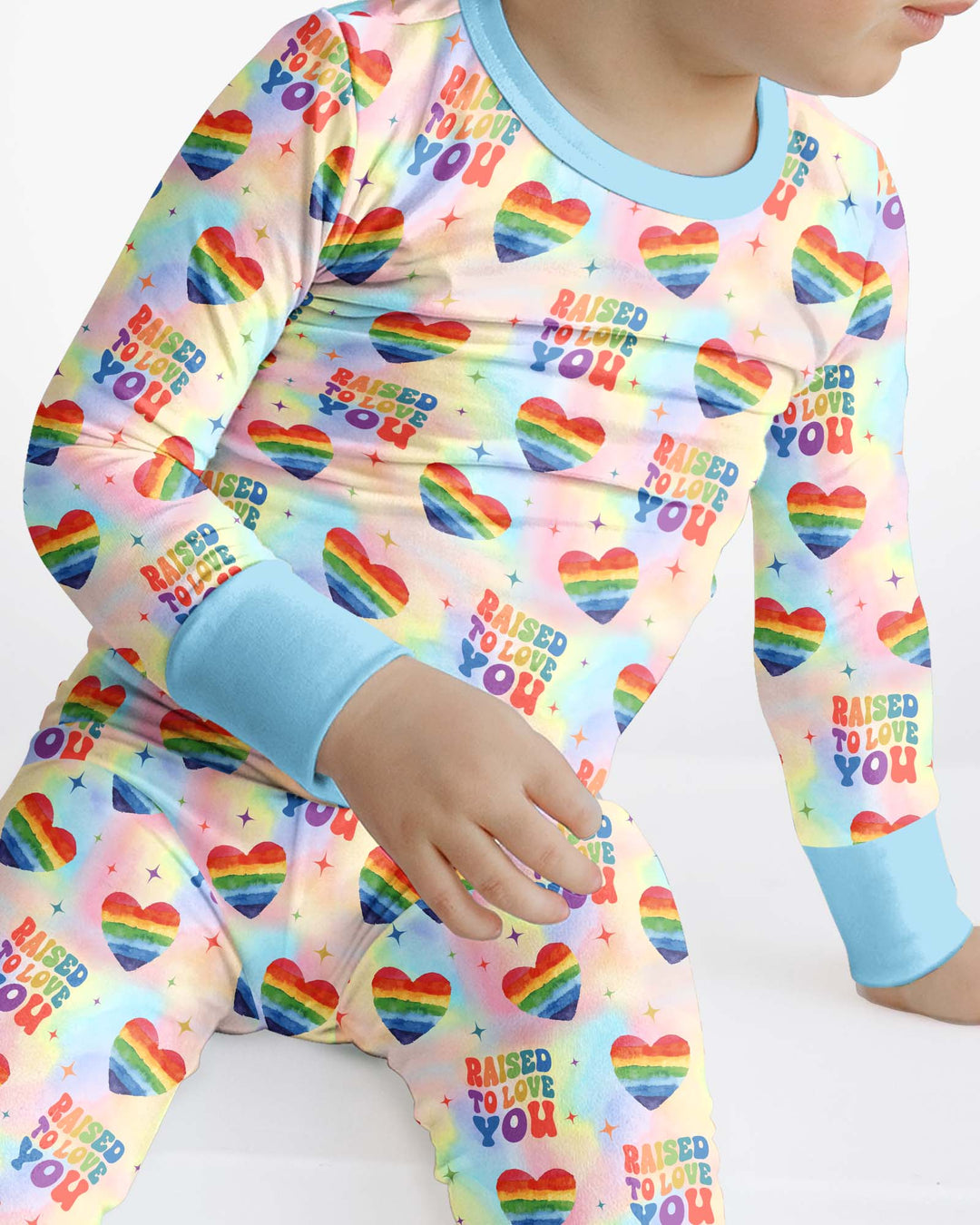 Raised To Love You Bamboo Two Piece Long Sleeve Pajama Set