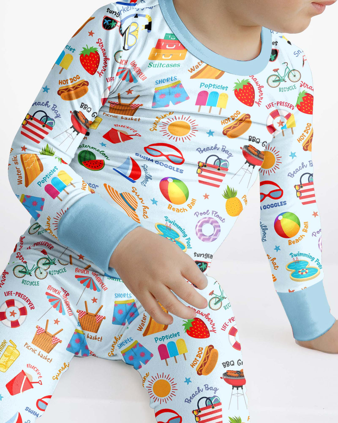 Love Summer Bamboo Two Piece Long Sleeve Pajama Set