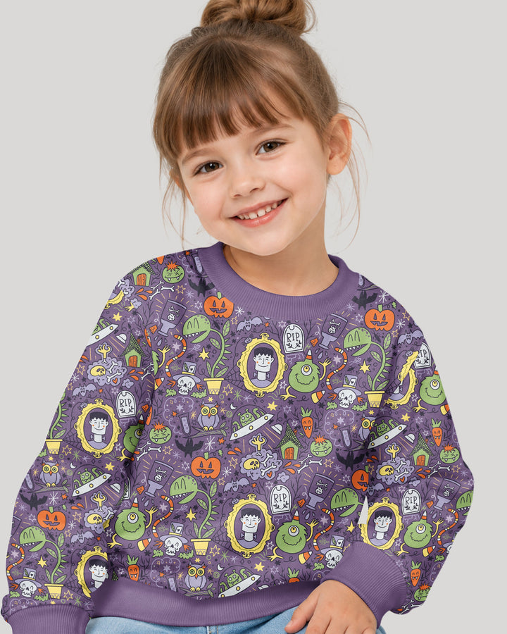 Halloween Monster Fun Bamboo Crewneck Sweatshirt