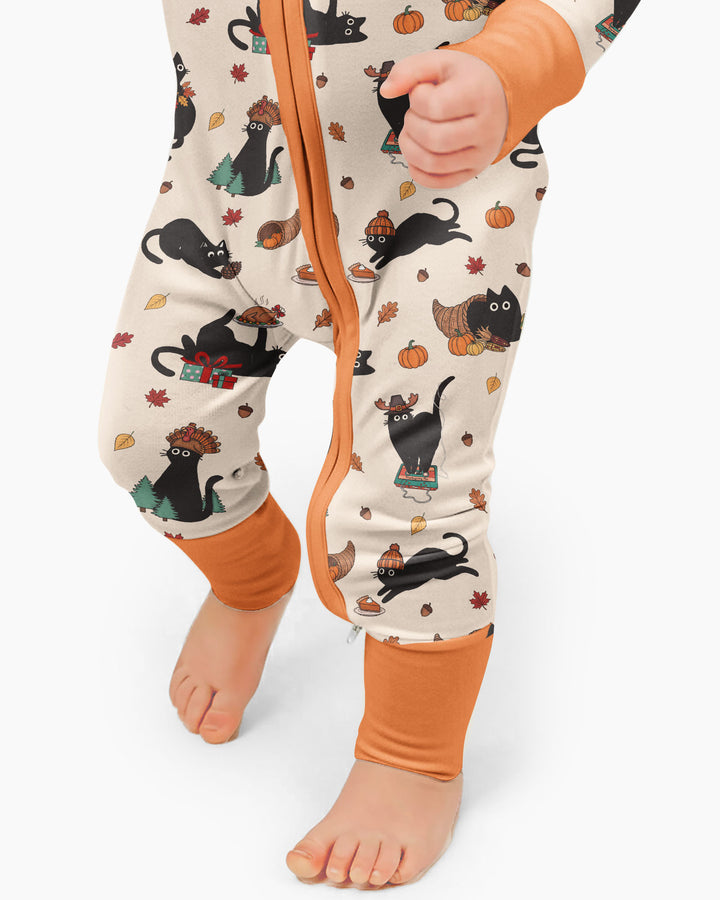 Black Cat Cozy Season Bamboo Convertible Zippy
